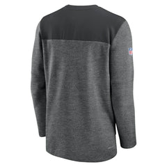 Nike Carolina Panthers Sideline Lockup Performance Quarter-Zip Top Charcoal