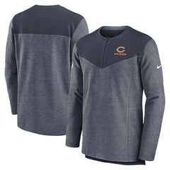 Nike Chicago Bears Sideline Lockup Performance Quarter-Zip Top Navy