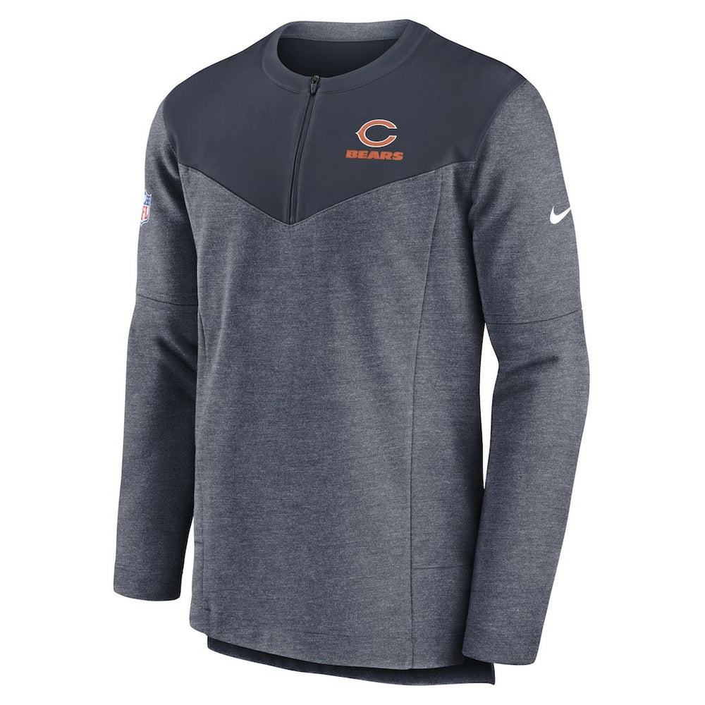 Nike Chicago Bears Sideline Lockup Performance Quarter-Zip Top Navy