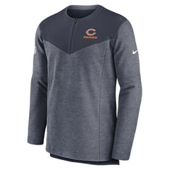Nike Chicago Bears Sideline Lockup Performance Quarter-Zip Top Navy
