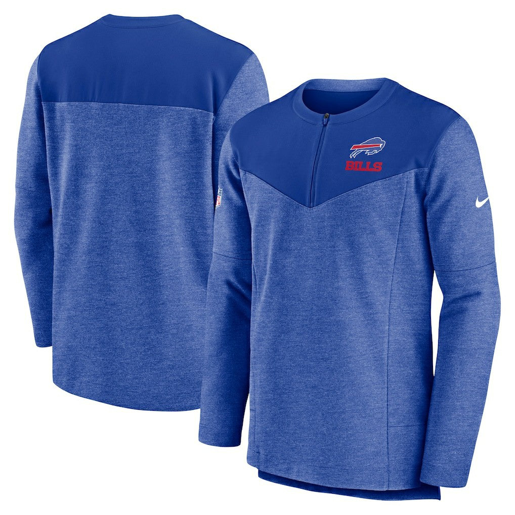 Nike Buffalo Bills Sideline Lockup Performance Quarter-Zip Top Royal