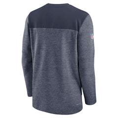 Nike New England Patriots Sideline Lockup Performance Quarter-Zip Top Navy