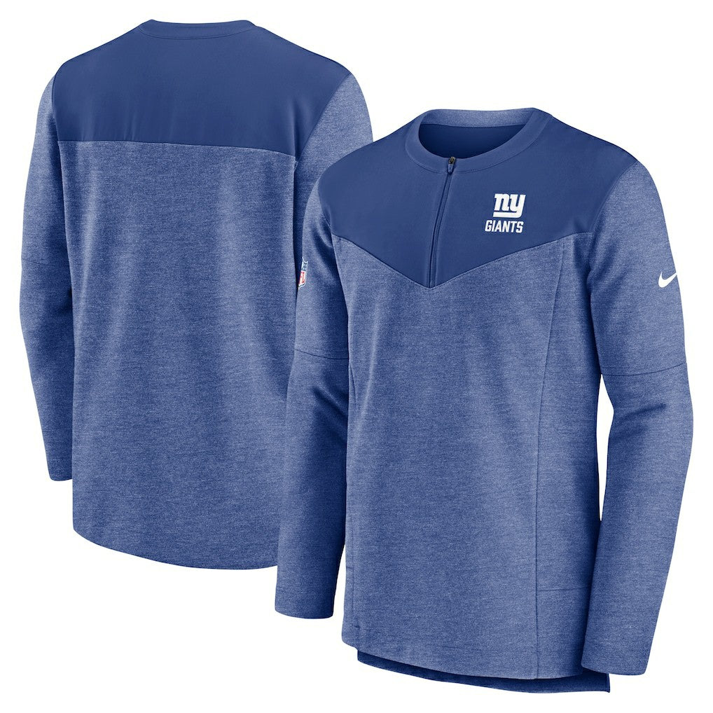 Nike New York Giants Sideline Lockup Performance Quarter-Zip Top Royal