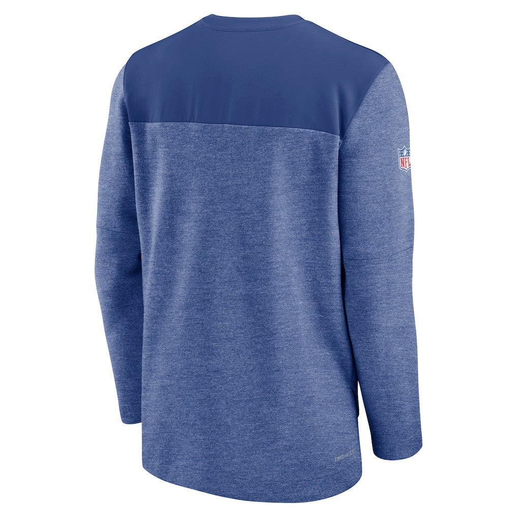 Nike New York Giants Sideline Lockup Performance Quarter-Zip Top Royal