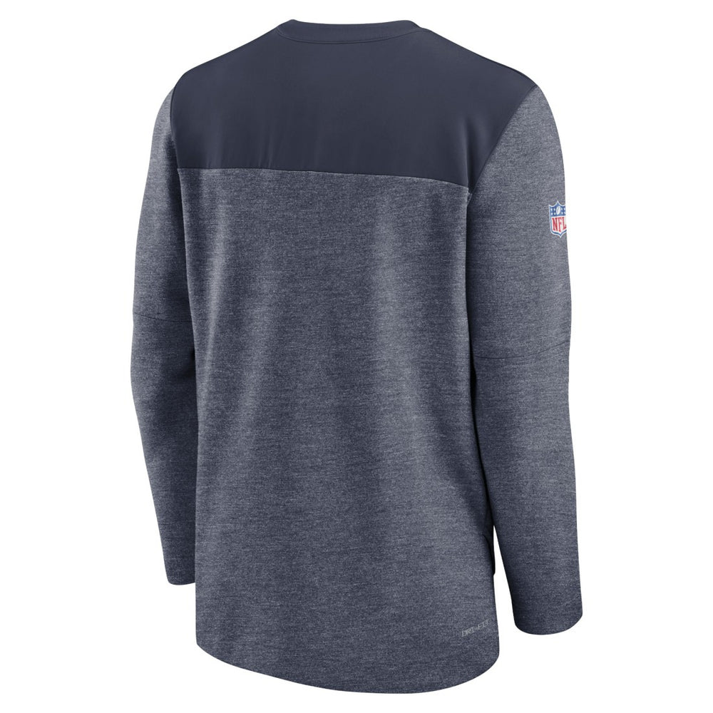 Nike Tennessee Titans Sideline Lockup Performance Quarter-Zip Top Navy