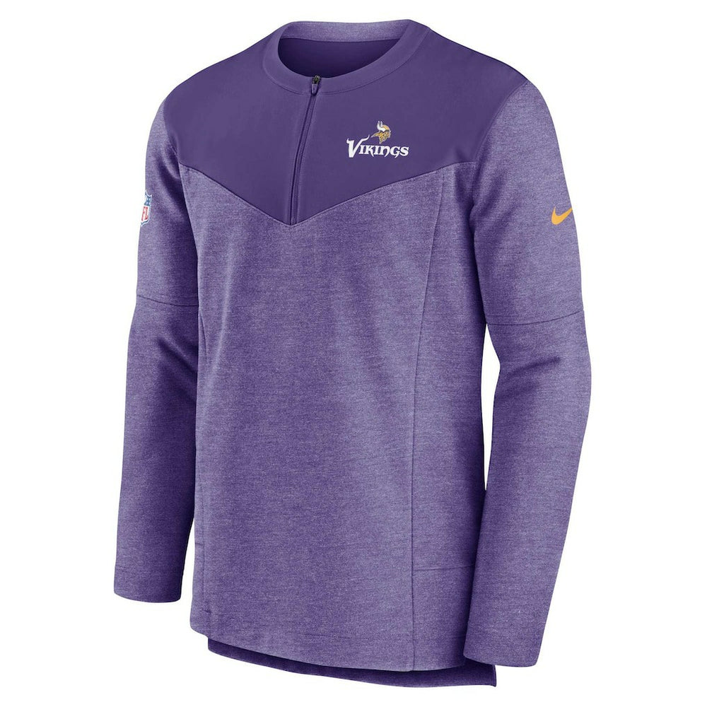 Nike Minnesota Vikings Sideline Lockup Performance Quarter-Zip Top Purple