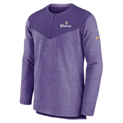 Nike Minnesota Vikings Sideline Lockup Performance Quarter-Zip Top Purple