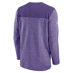 Nike Minnesota Vikings Sideline Lockup Performance Quarter-Zip Top Purple