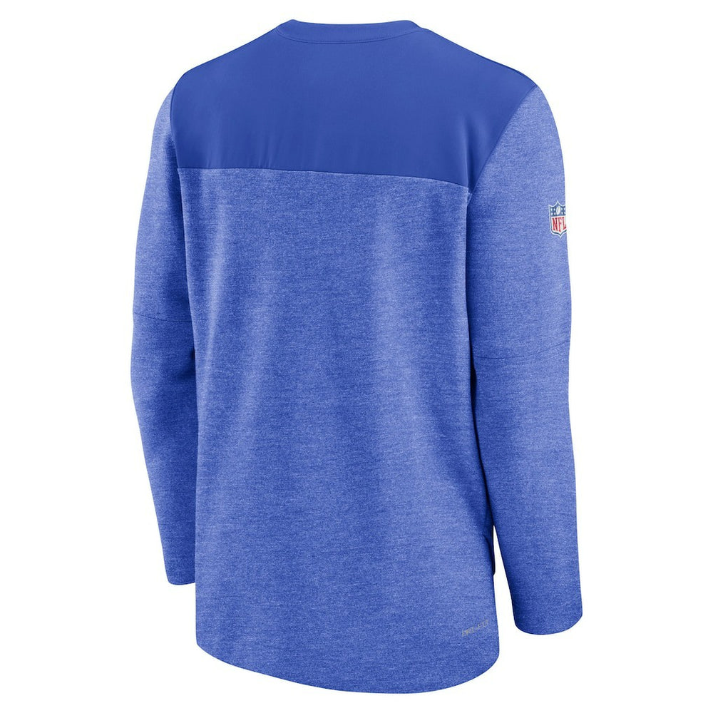 Nike Los Angeles Rams Sideline Lockup Performance Quarter-Zip Top Royal