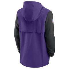 Nike Minnesota Vikings Sideline Player Quarter-Zip Hoodie Purple/Black