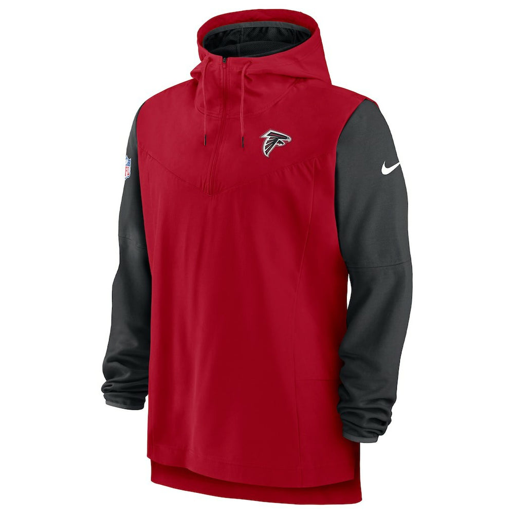 Nike Atlanta Falcons Sideline Player Quarter-Zip Hoodie Red/Black