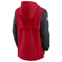 Nike Atlanta Falcons Sideline Player Quarter-Zip Hoodie Red/Black