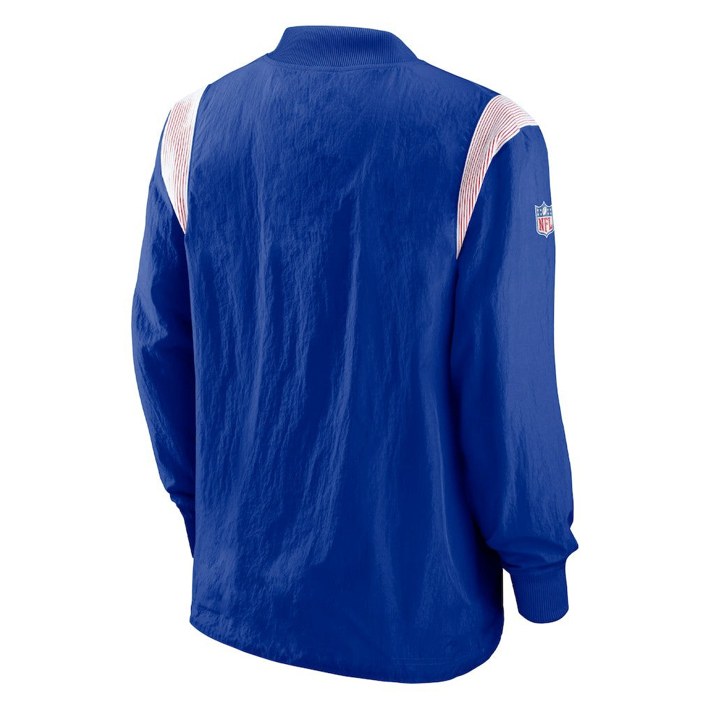 Nike Buffalo Bills Sideline Athletic Stack V-Neck Pullover Windshirt Jacket Royal