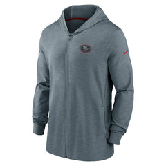 Nike San Francisco 49ers Sideline Team Pop Full-Zip Hoodie Jacket Heather Gray
