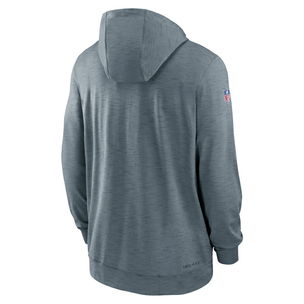 Nike San Francisco 49ers Sideline Team Pop Full-Zip Hoodie Jacket Heather Gray
