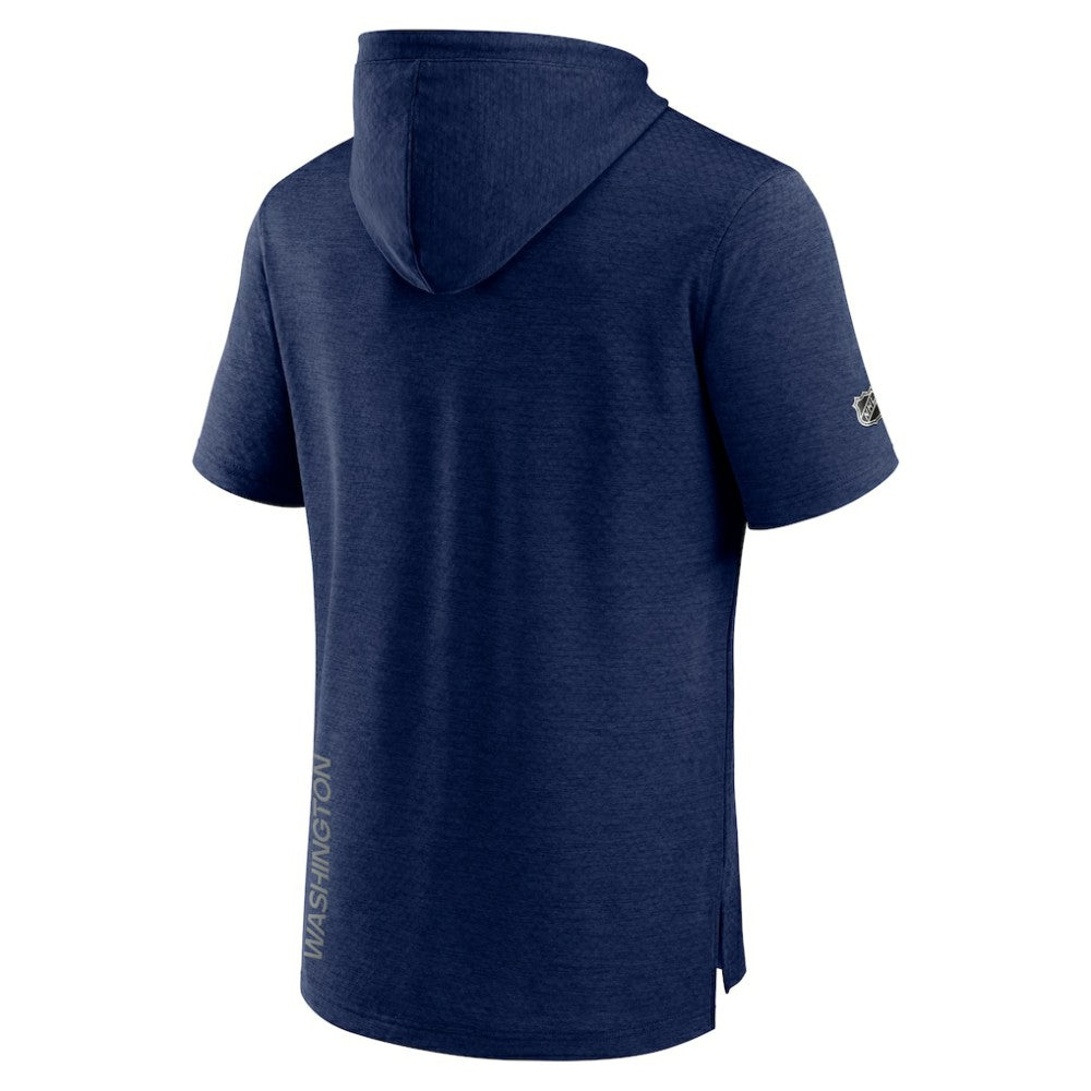 Washington Capitals Fanatics Authentic Pro Road Performance Short Sleeve Pullover Hoodie - Heather Navy - NHL 4509171