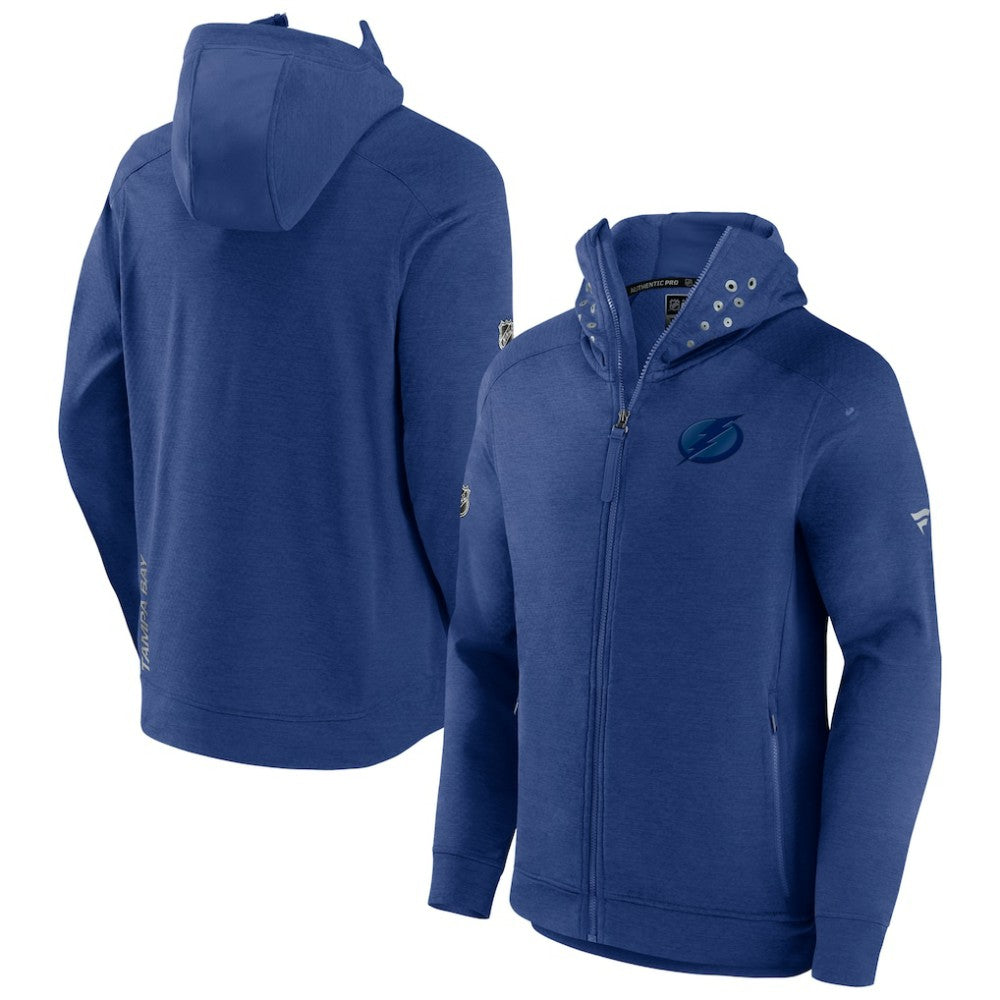 Tampa Bay Lightning Fanatics Authentic Pro Road Tech Lightweight Full-Zip Hoodie Jacket - Blue - NHL 4509609