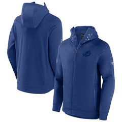 Tampa Bay Lightning Fanatics Authentic Pro Road Tech Lightweight Full-Zip Hoodie Jacket - Blue - NHL 4509609