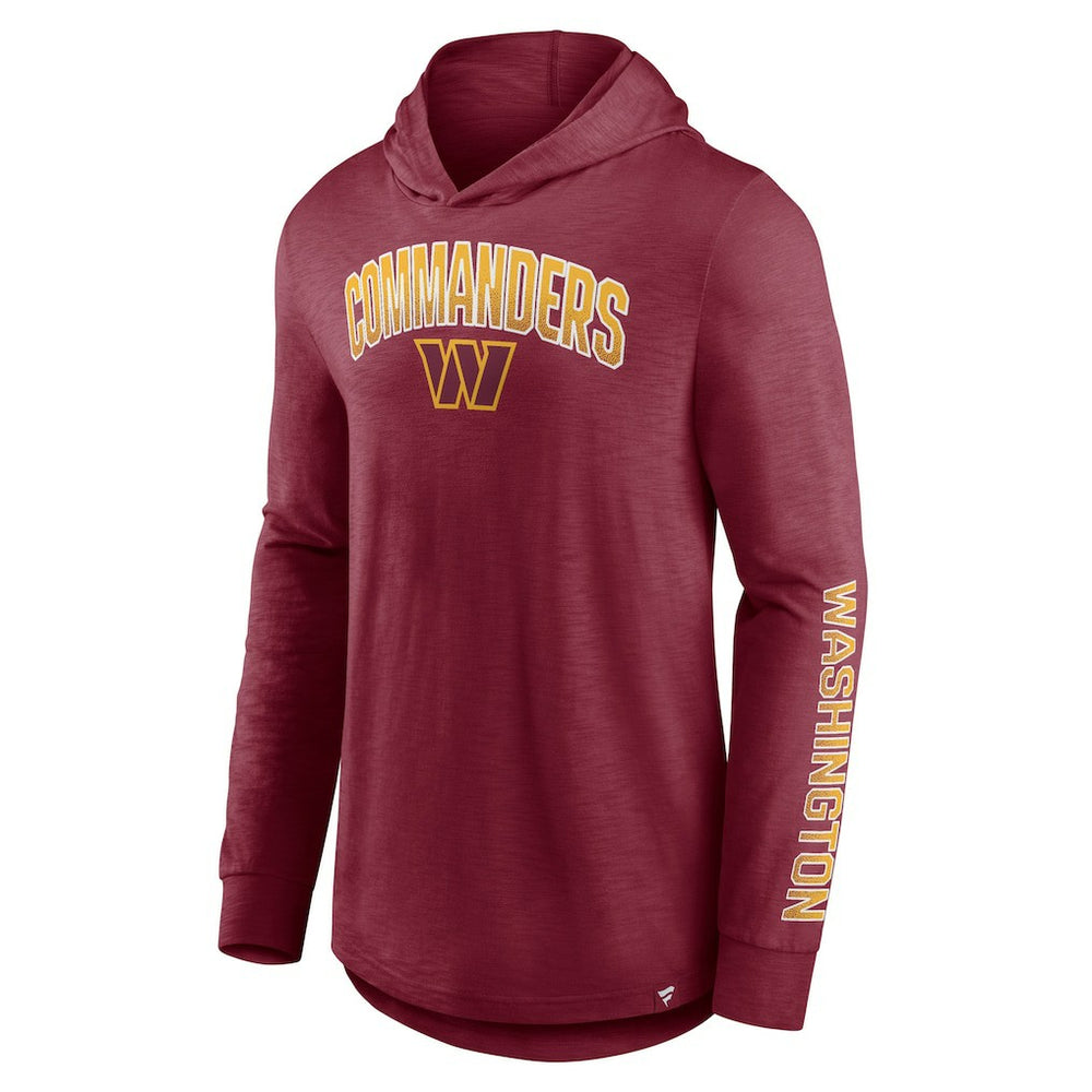 Fanatics Washington Commanders Front Runner Long Sleeve Hooded T-Shirt Burgundy