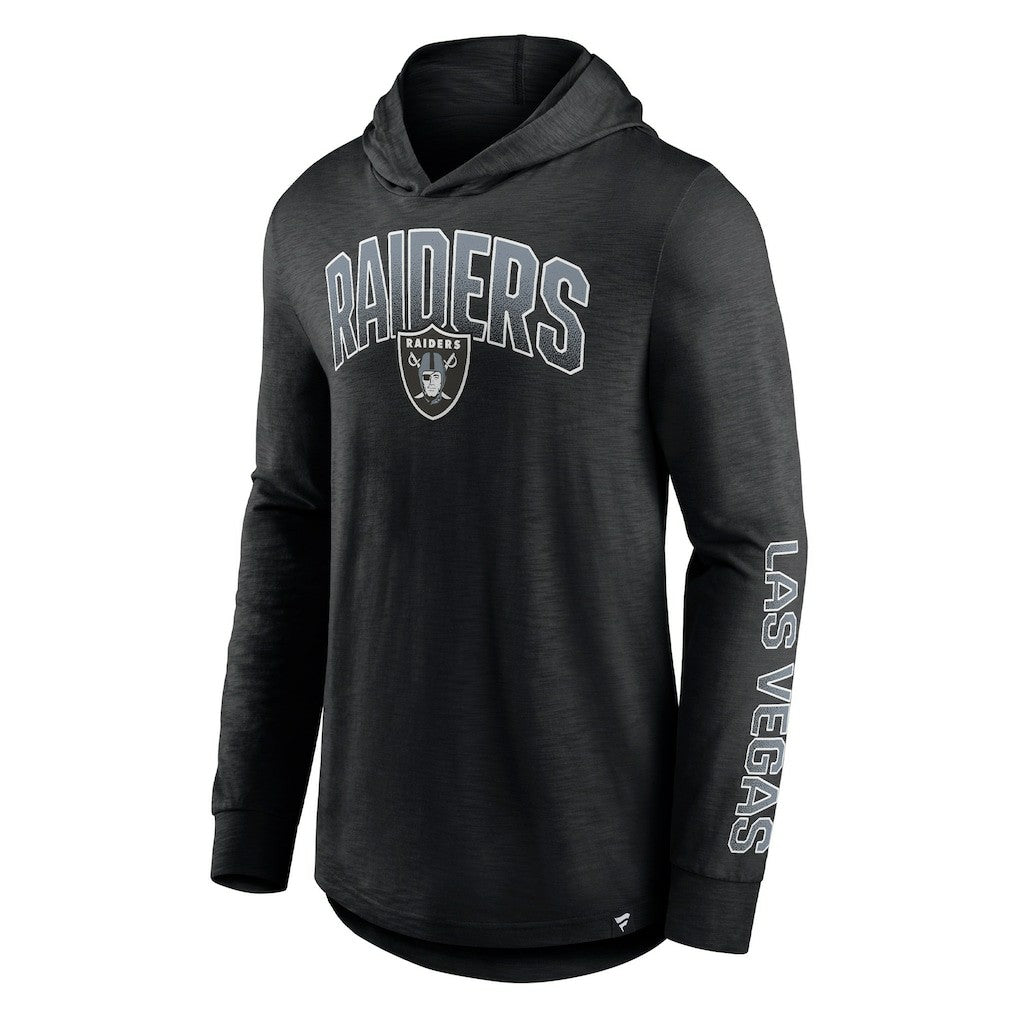 Fanatics Las Vegas Raiders Front Runner Long Sleeve Hooded T-Shirt Black