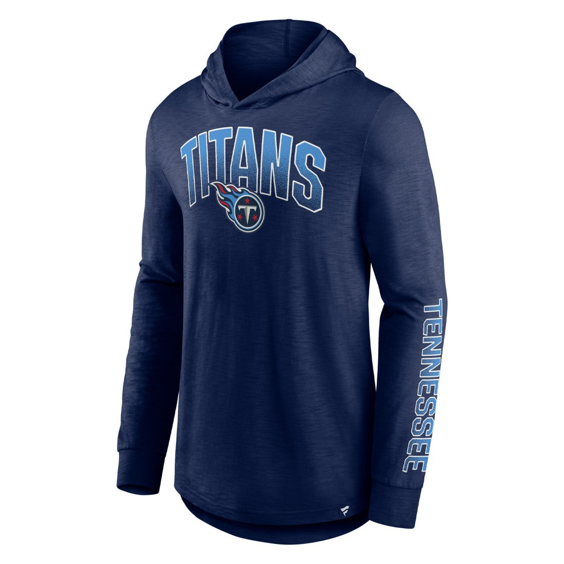 Fanatics Tennessee Titans Front Runner Long Sleeve Hooded T-Shirt Navy