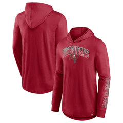Fanatics Tampa Bay Buccaneers Front Runner Long Sleeve Hooded T-Shirt Red