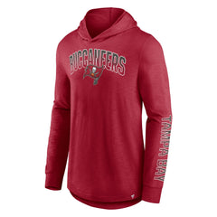 Fanatics Tampa Bay Buccaneers Front Runner Long Sleeve Hooded T-Shirt Red