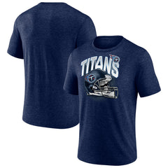 Fanatics Tennessee Titans End Around Tri-Blend T-Shirt Heathered Navy