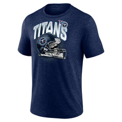 Fanatics Tennessee Titans End Around Tri-Blend T-Shirt Heathered Navy