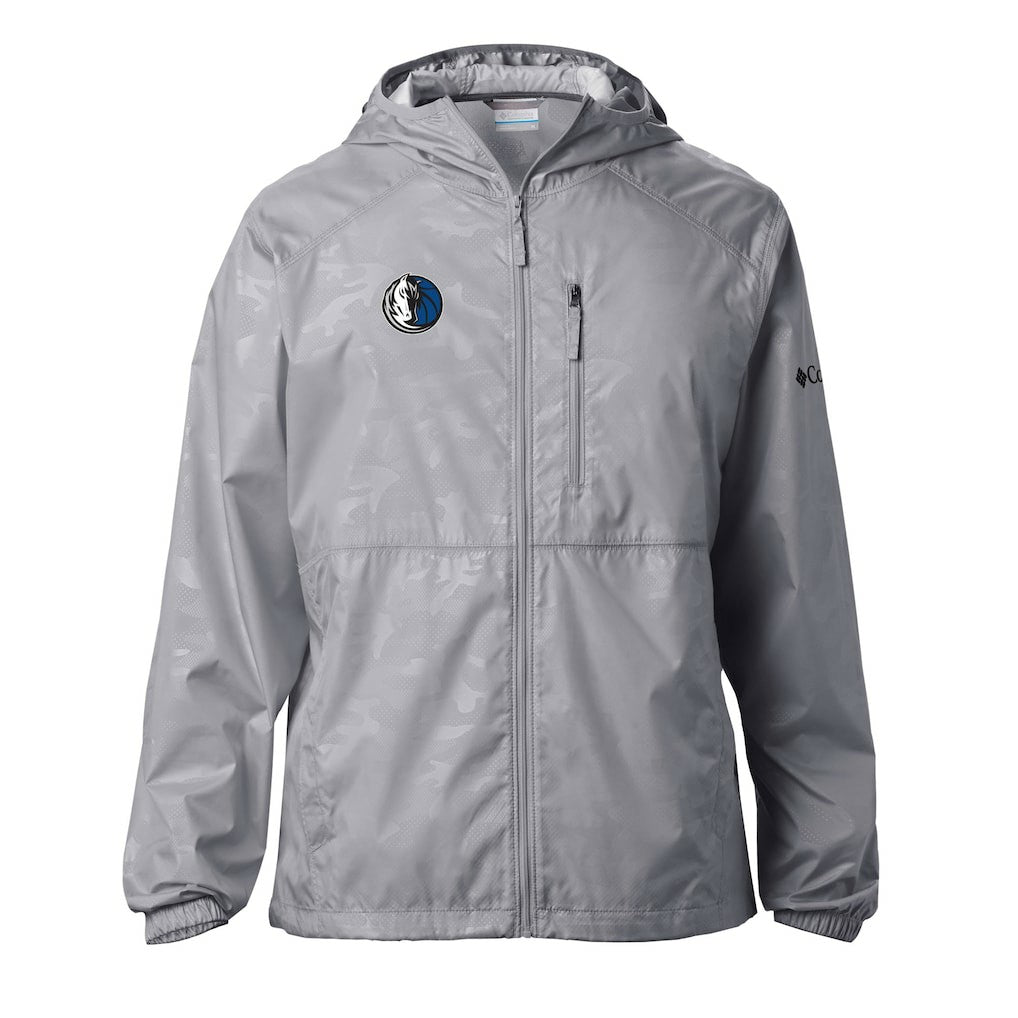 Dallas Mavericks Camo Flash Forward Full-Zip Windbreaker Jacket Gray | Columbia