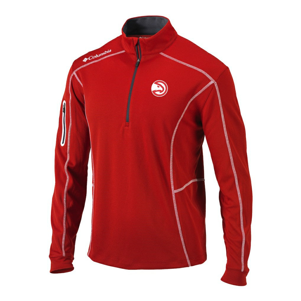 Atlanta Hawks Shotgun Quarter-Zip Pullover Jacket Red | Columbia discount