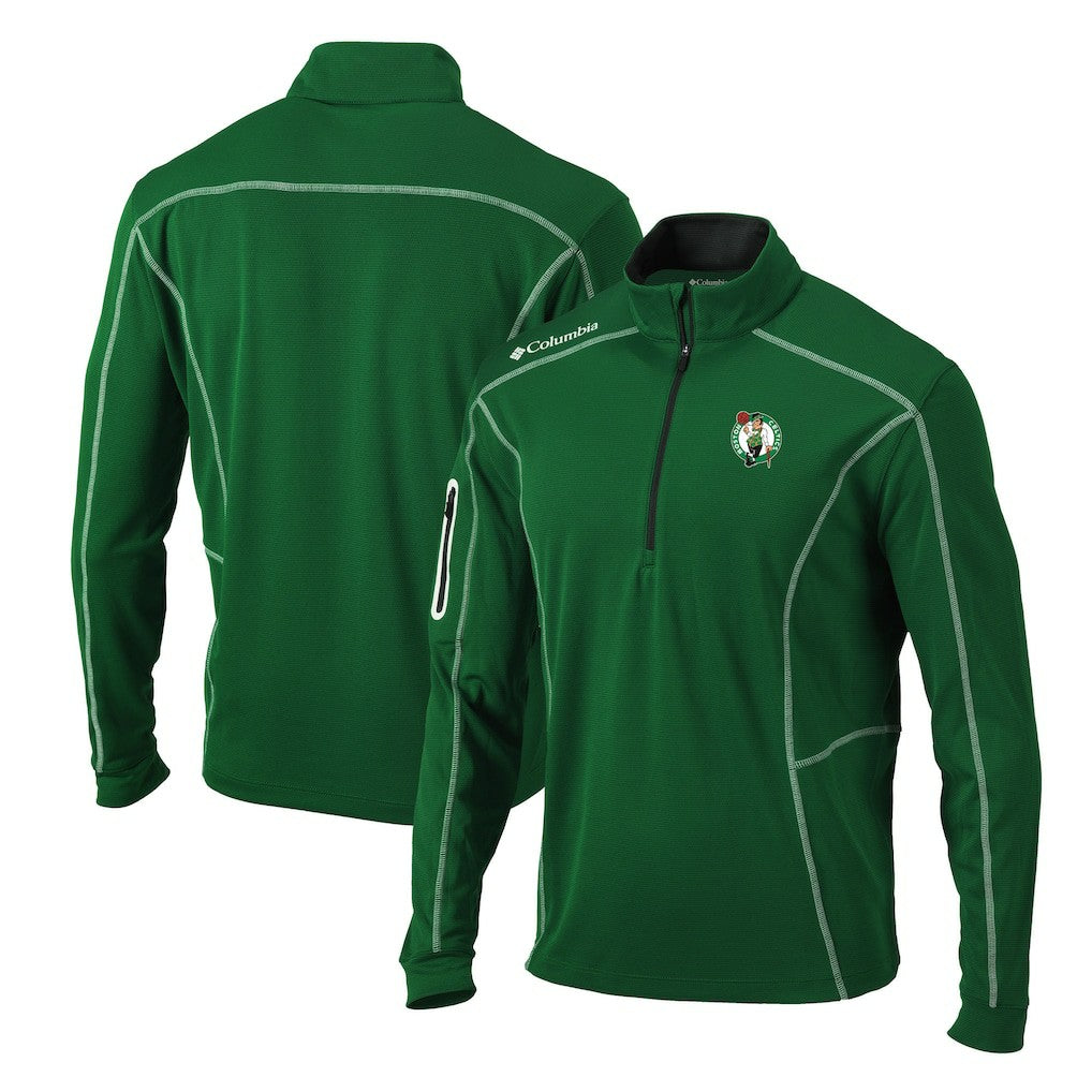 Boston Celtics Shotgun Quarter-Zip Pullover Jacket Kelly Green | Columbia discount