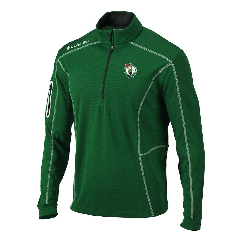 Boston Celtics Shotgun Quarter-Zip Pullover Jacket Kelly Green | Columbia discount