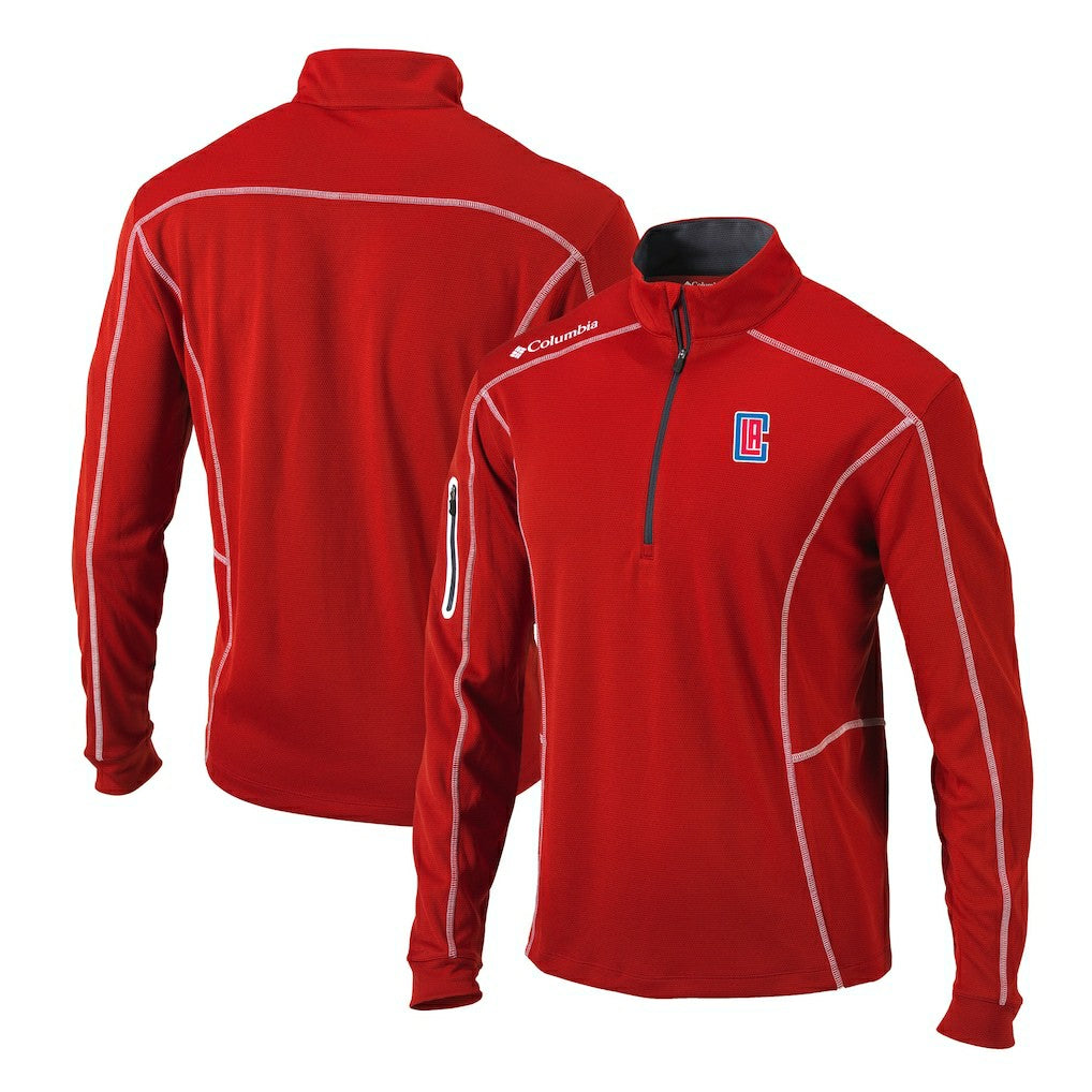 LA Clippers Shotgun Quarter-Zip Pullover Jacket Red | Columbia Near Me