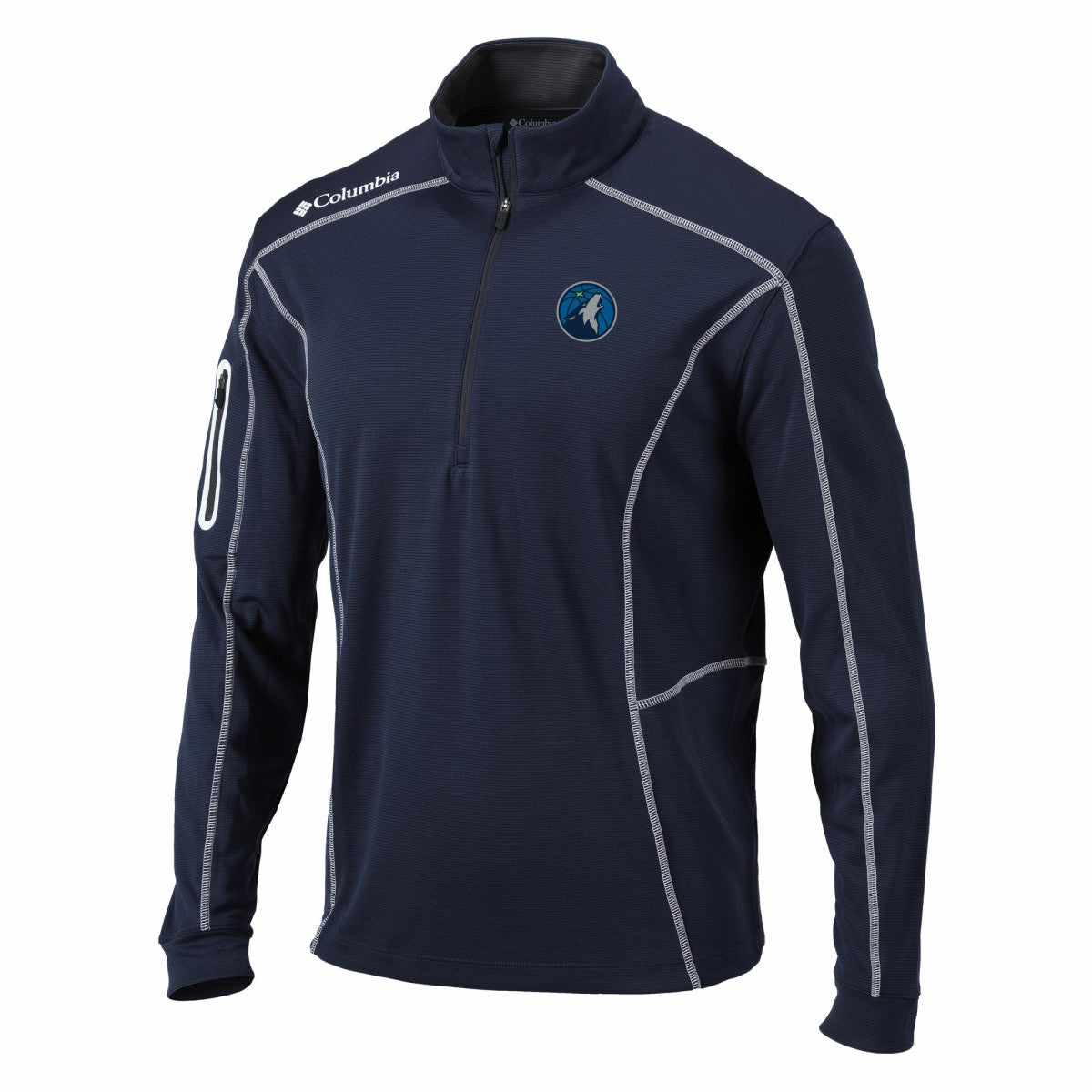 Minnesota Timberwolves Shotgun Quarter-Zip Pullover Jacket Navy | Columbia online