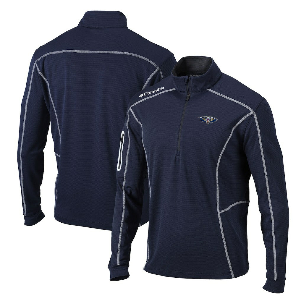 New Orleans Pelicans Team Shotgun Quarter-Zip Pullover Jacket Navy | Columbia online