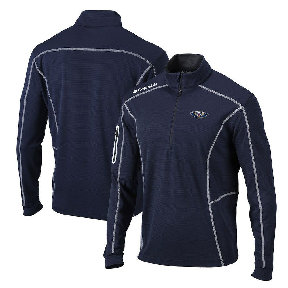 New Orleans Pelicans Team Shotgun Quarter-Zip Pullover Jacket Navy | Columbia online
