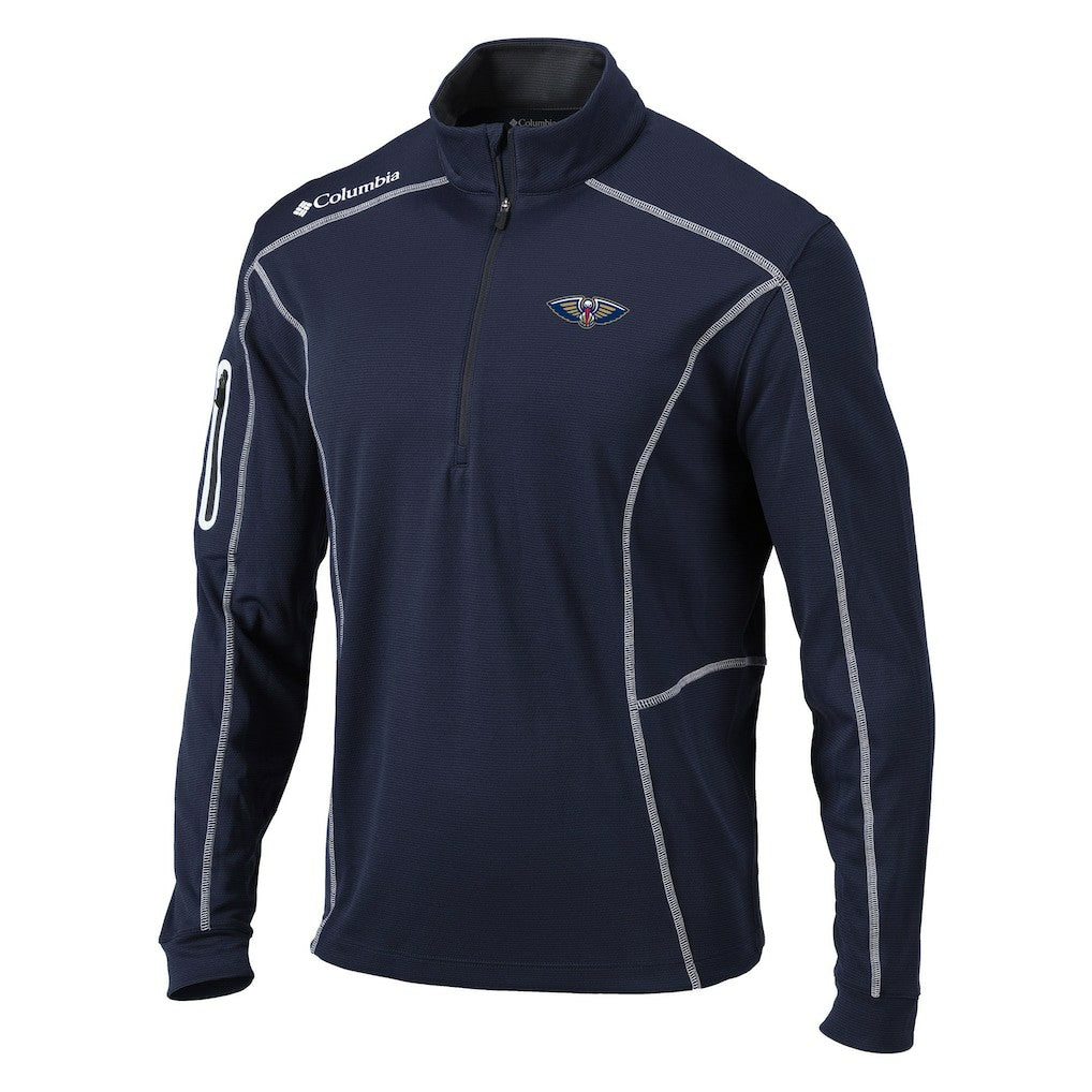 New Orleans Pelicans Team Shotgun Quarter-Zip Pullover Jacket Navy | Columbia online