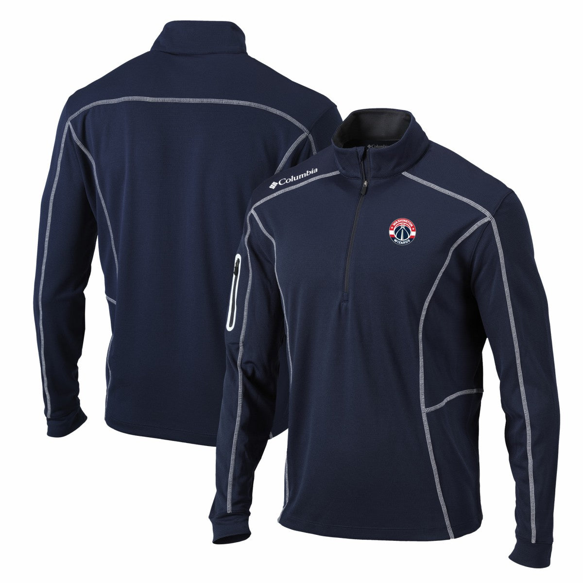 Washington Wizards Shotgun Quarter-Zip Pullover Jacket Navy | Columbia online