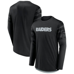 Fanatics Las Vegas Raiders Square Off Long Sleeve T-Shirt Black/Silver