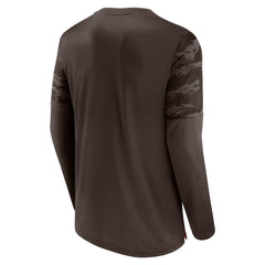 Fanatics Cleveland Browns Square Off Long Sleeve T-Shirt Brown/Orange