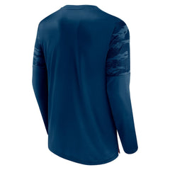 Fanatics Chicago Bears Square Off Long Sleeve T-Shirt Navy/Orange