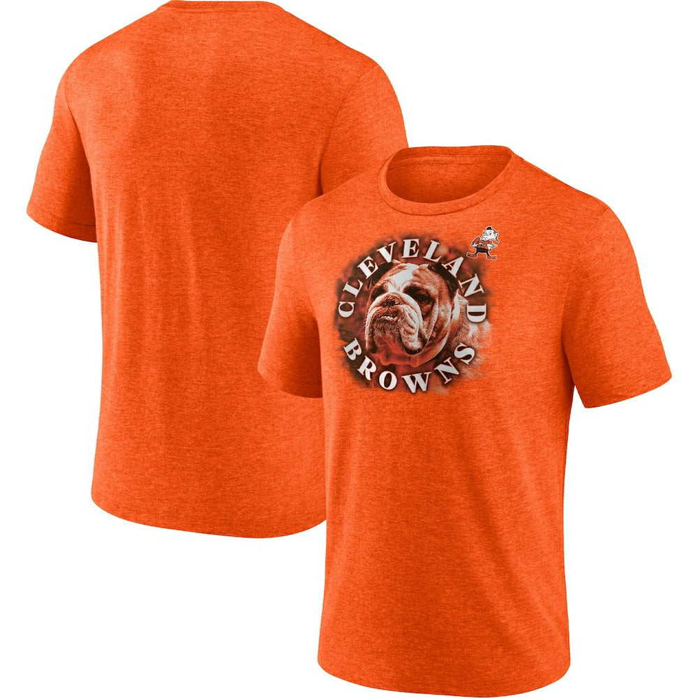 Fanatics Cleveland Browns Tri-Blend Sporting Chance T-Shirt Heathered Orange