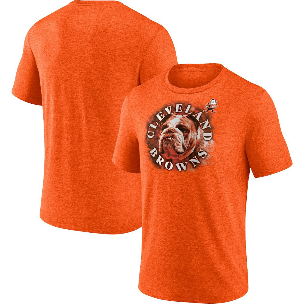 Fanatics Cleveland Browns Tri-Blend Sporting Chance T-Shirt Heathered Orange
