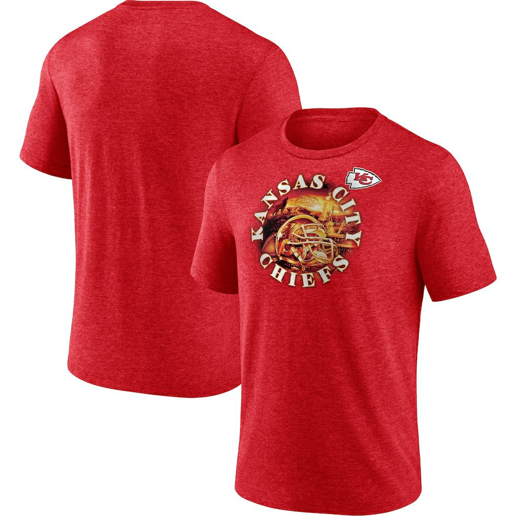 Fanatics Kansas City Chiefs Sporting Chance T-Shirt Heathered Red