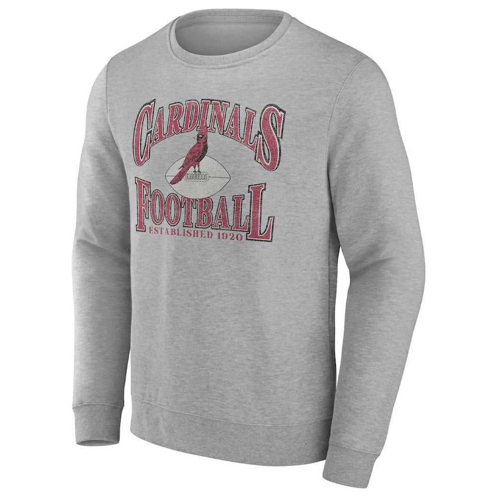 Fanatics Arizona Cardinals Playability Pullover Sweatshirt Heathered Charcoal
