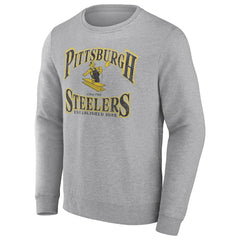 Fanatics Pittsburgh Steelers Playability Pullover Sweatshirt Heather Gray
