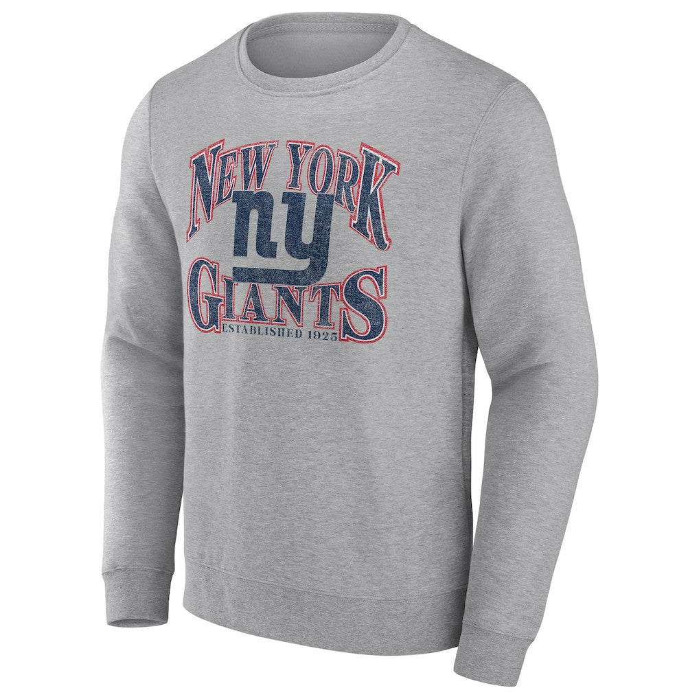 Fanatics New York Giants Playability Pullover Sweatshirt Heathered Charcoal