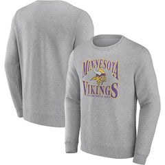 Fanatics Minnesota Vikings Playability Pullover Sweatshirt Heathered Gray