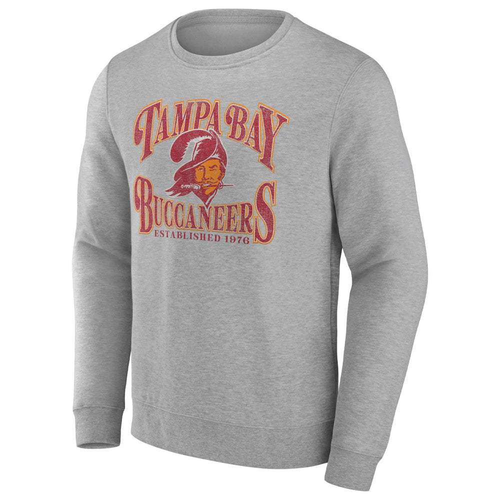 Fanatics Tampa Bay Buccaneers Playability Pullover Sweatshirt Heathered Charcoal